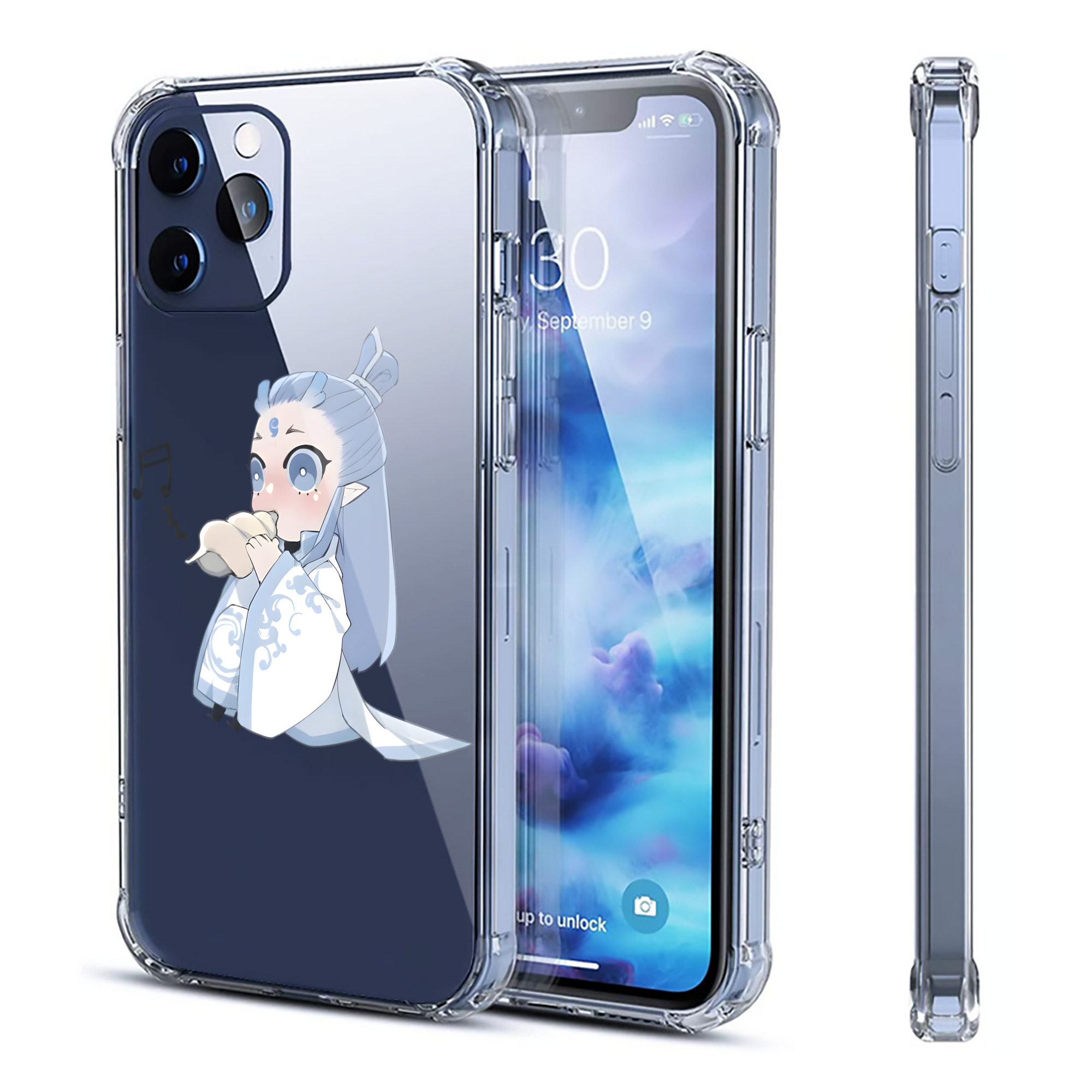 （画像用） Ne Zha 2 ナタ 魔童の大暴れ 【iPhone 12シリーズ対応】透明スマホケース（クリアソフトケース）
